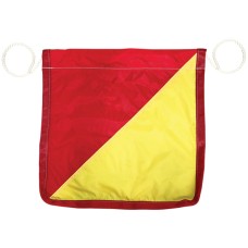 Flag Red & Yellow with rope